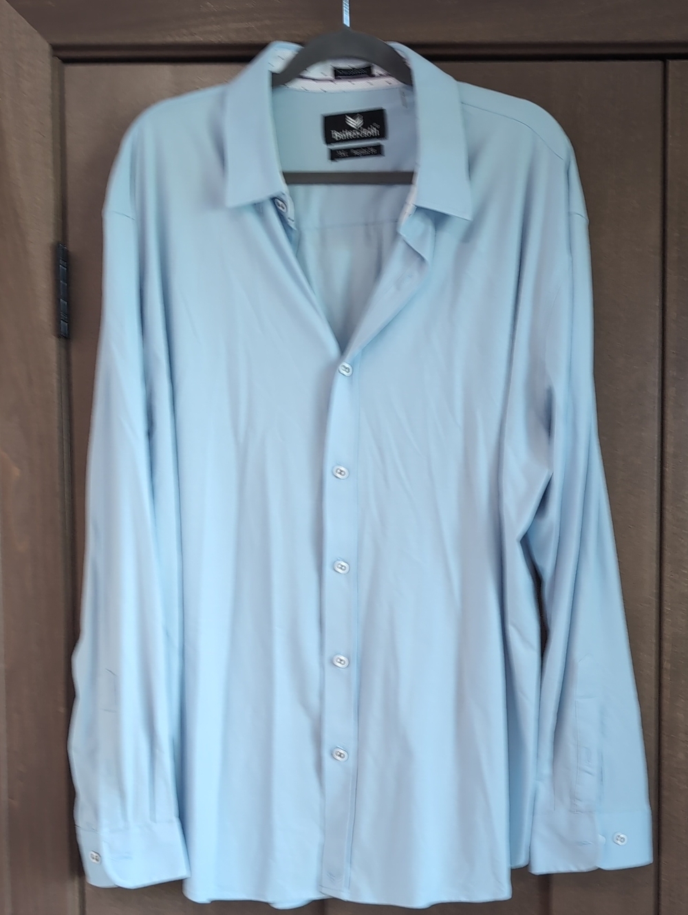 Buttercloth Light Blue Men's Dress Shirt - Long Sleeve Spread Collar